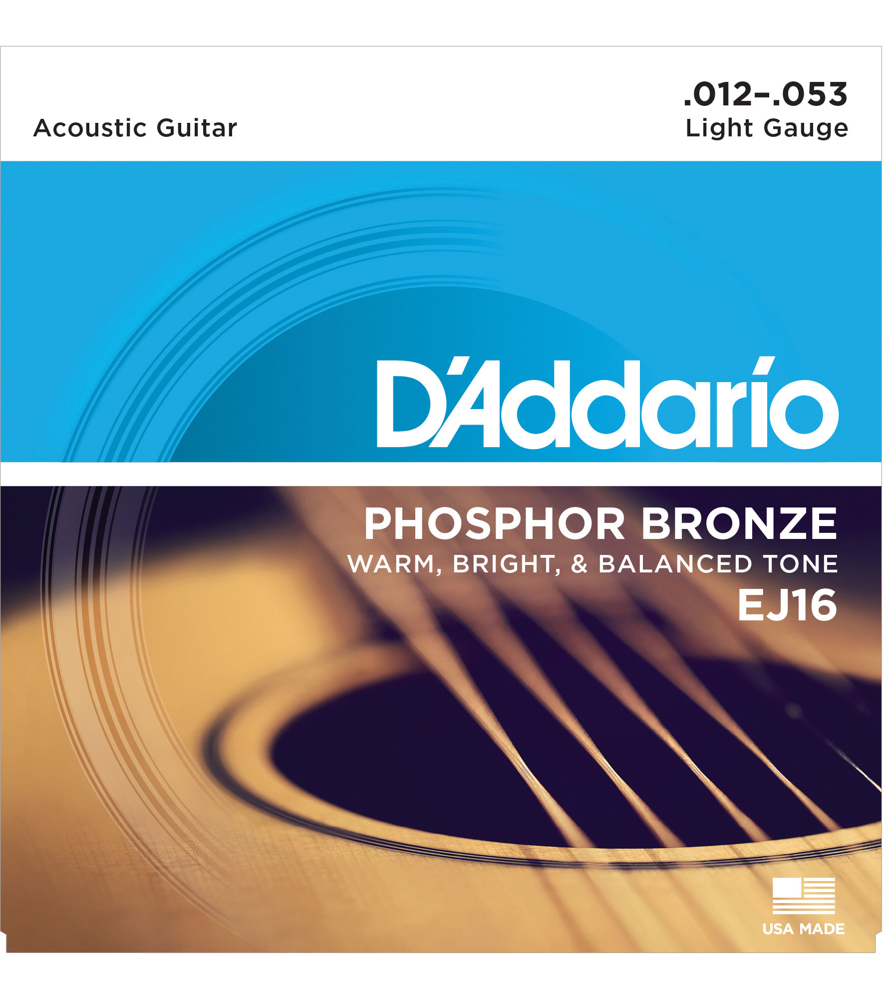 D'Addario Phosphor Bronze Wound Acoustic Guitar Strings