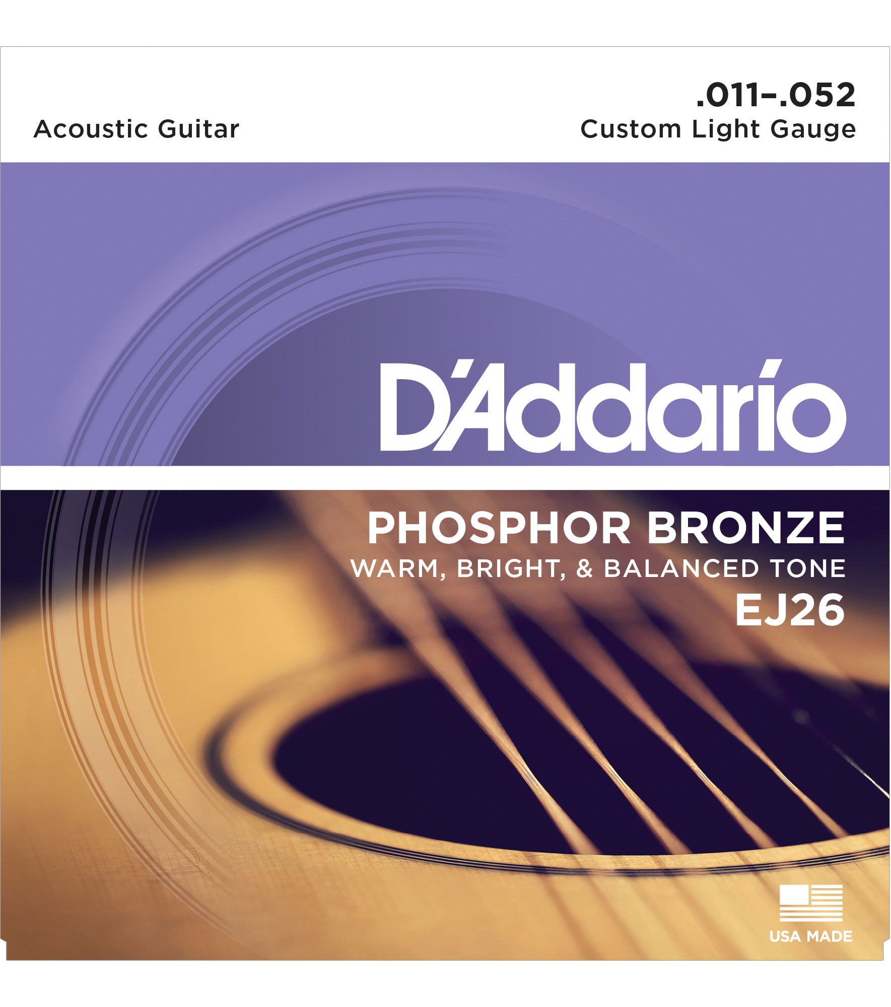 D'Addario Phosphor Bronze Wound Acoustic Guitar Strings - StewMac