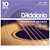 D'Addario Phosphor Bronze Wound Acoustic Guitar Strings, 10-pack, Custom Light (EJ26-10P)