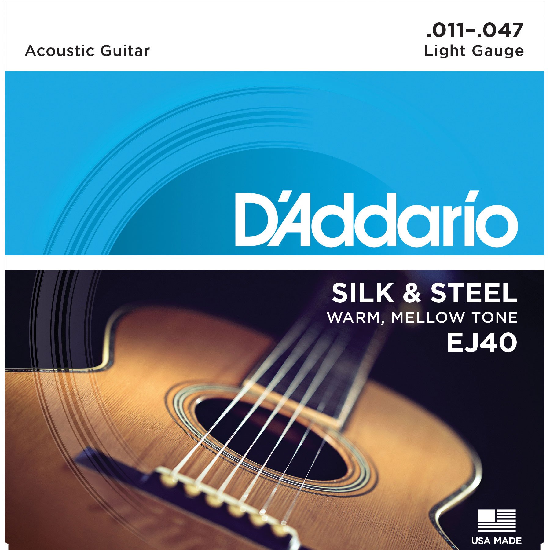 D'Addario Phosphor Bronze Wound Acoustic Guitar Strings, 25-pack - StewMac