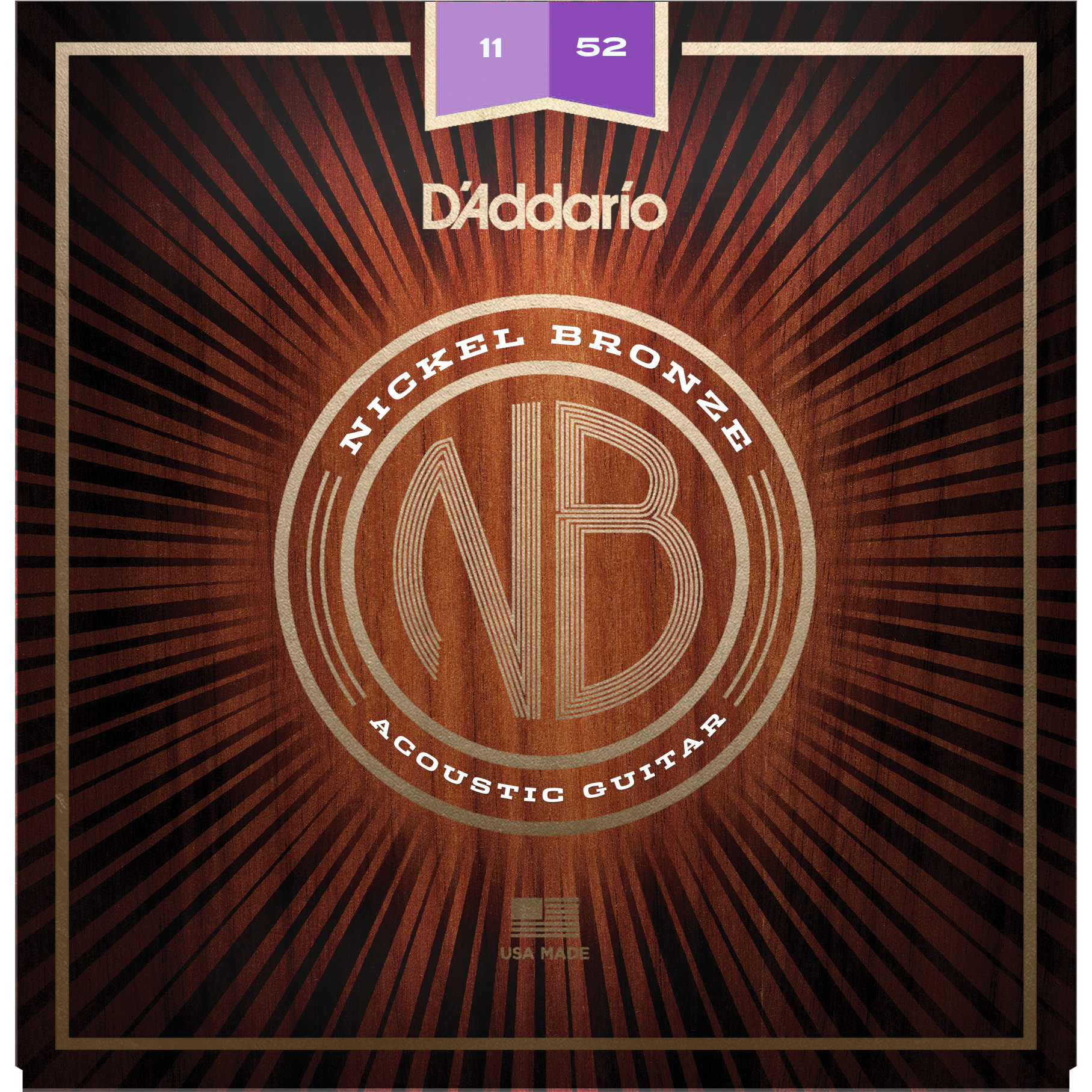 D'Addario Nickel Bronze Acoustic Guitar Strings, Custom Light (NB1152) D'Addario Nickel Bronze Acoustic Guitar Strings, Custom Light (NB1152)