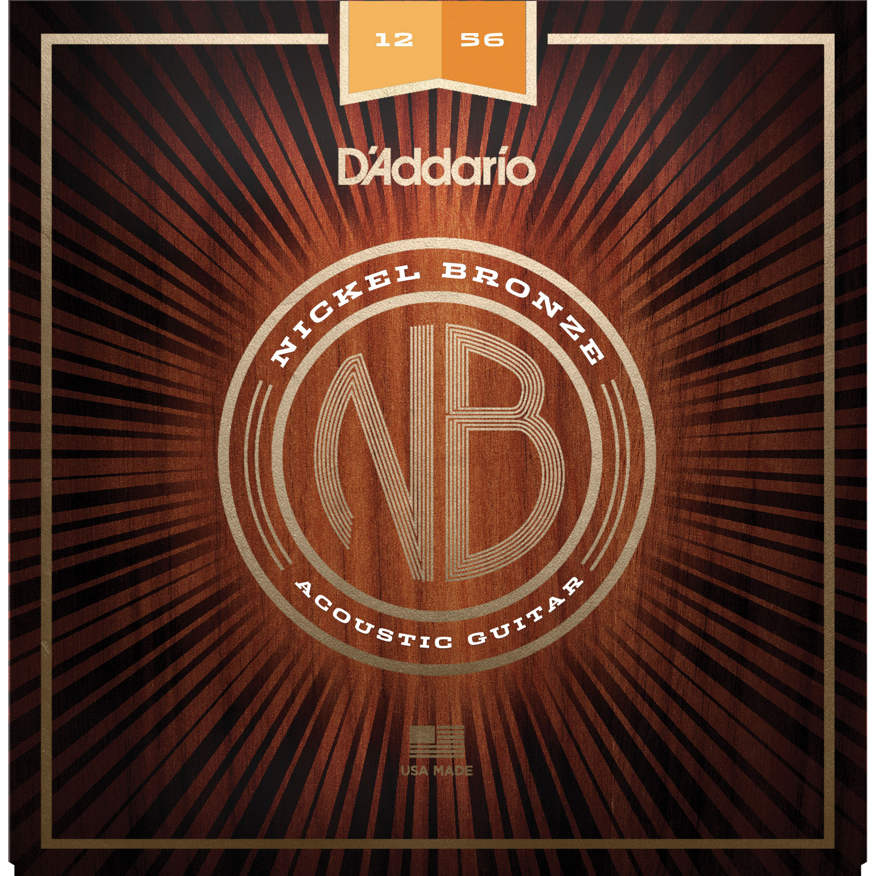 D'Addario Nickel Bronze Acoustic Guitar Strings, Light Top/Medium Bottom (NB1256) D'Addario Nickel Bronze Acoustic Guitar Strings, Light Top/Medium Bottom (NB1256)