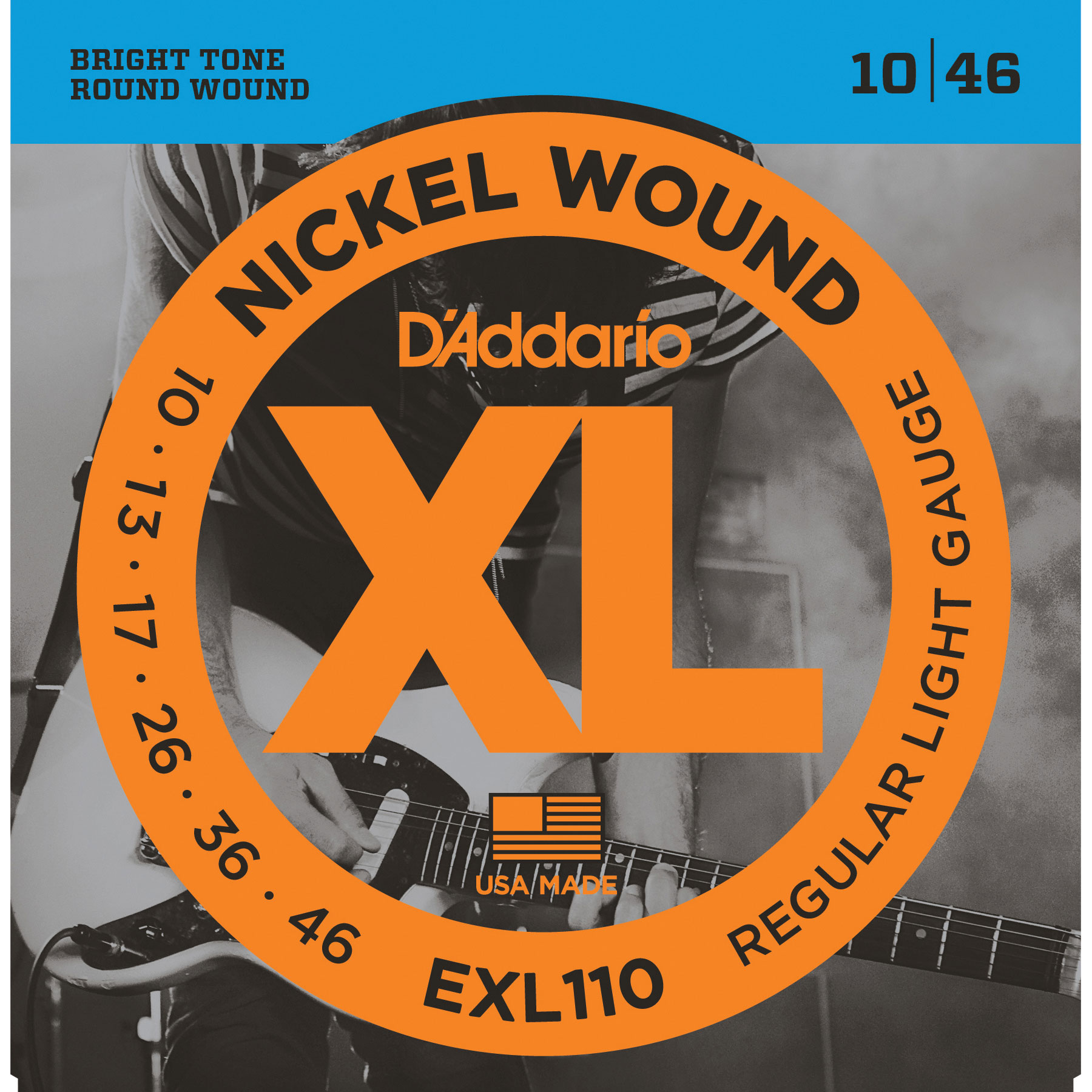 D'Addario XL Nickel Wound Electric Guitar Strings, Regular Light (EXL110) D'Addario XL Nickel Wound Electric Guitar Strings, Regular Light (EXL110)