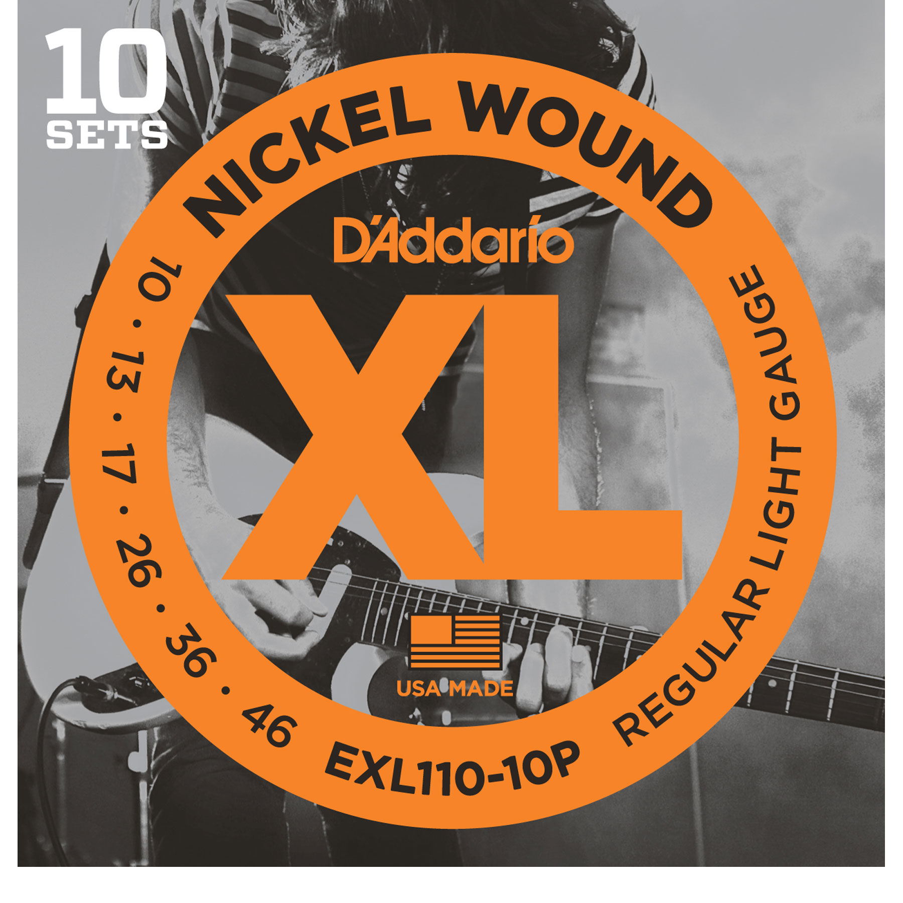 D Addario XL Nickel Wound Electric Guitar Strings 10 pack StewMac