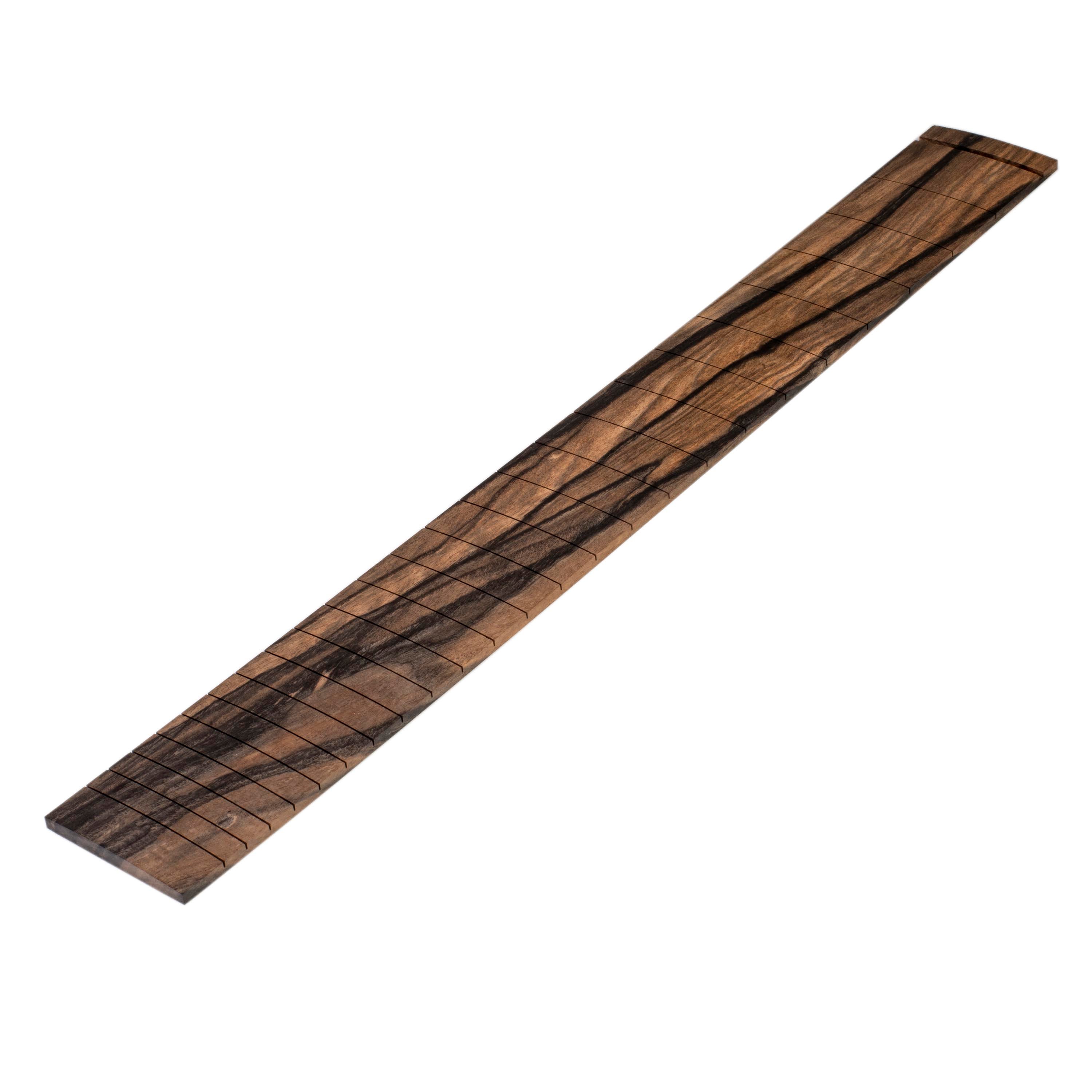 Slotted Fingerboard for Fender Guitar, 12" Radius, Crelicam Ebony Slotted Fingerboard for Fender Guitar, 12" Radius, Crelicam Ebony