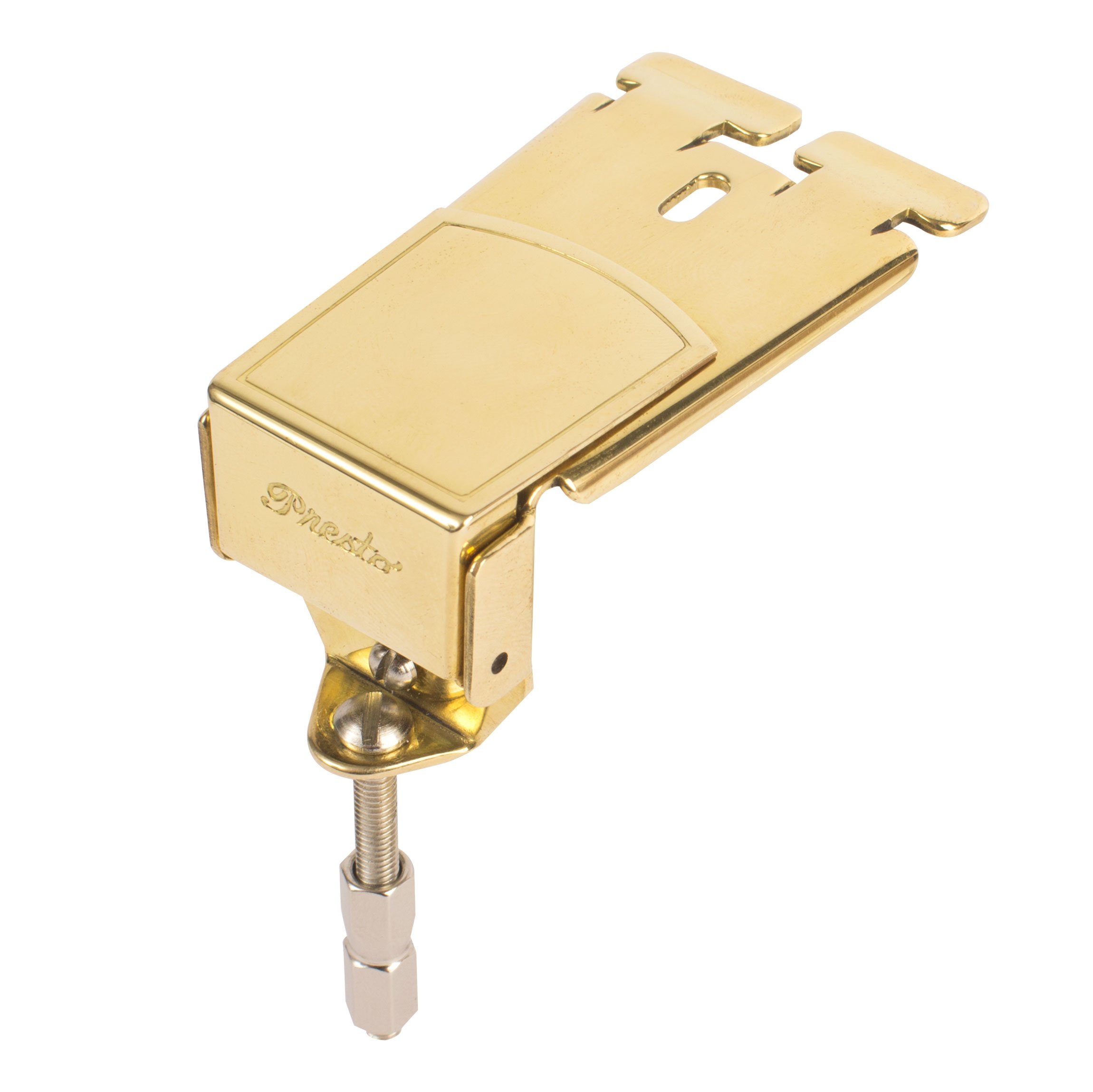 Prucha Presto Banjo Tailpiece, Polished Brass Prucha Presto Banjo Tailpiece, Polished Brass