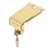 Prucha Presto Banjo Tailpiece, Polished Brass