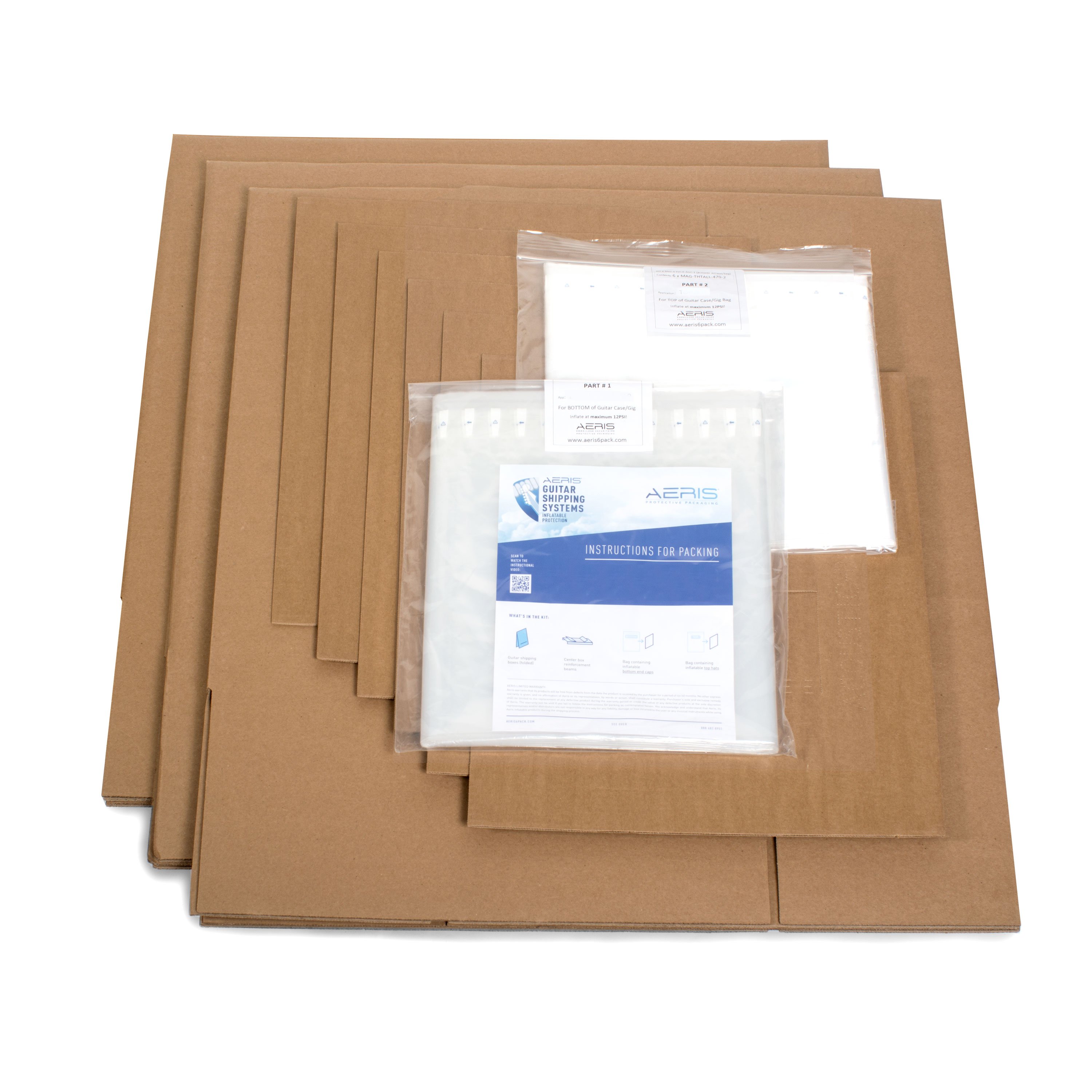 Electric Guitar Shipping System for Guitars Without Cases, 3-pack Electric Guitar Shipping System for Guitars Without Cases, 3-pack