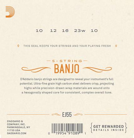 D'Addario Phosphor Bronze Banjo Strings StewMac