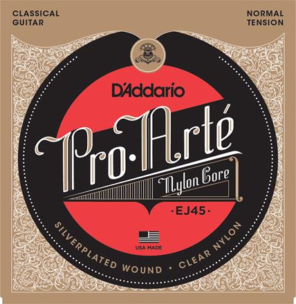D'Addario Pro Arte Classical Guitar Strings, Silverplated, Normal Tension (EJ45) D'Addario Pro Arte Classical Guitar Strings, Silverplated, Normal Tension (EJ45)