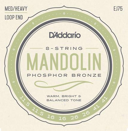 D'Addario Phosphor Bronze Mandolin Strings, Medium/Heavy (EJ75) D'Addario Phosphor Bronze Mandolin Strings, Medium/Heavy (EJ75)