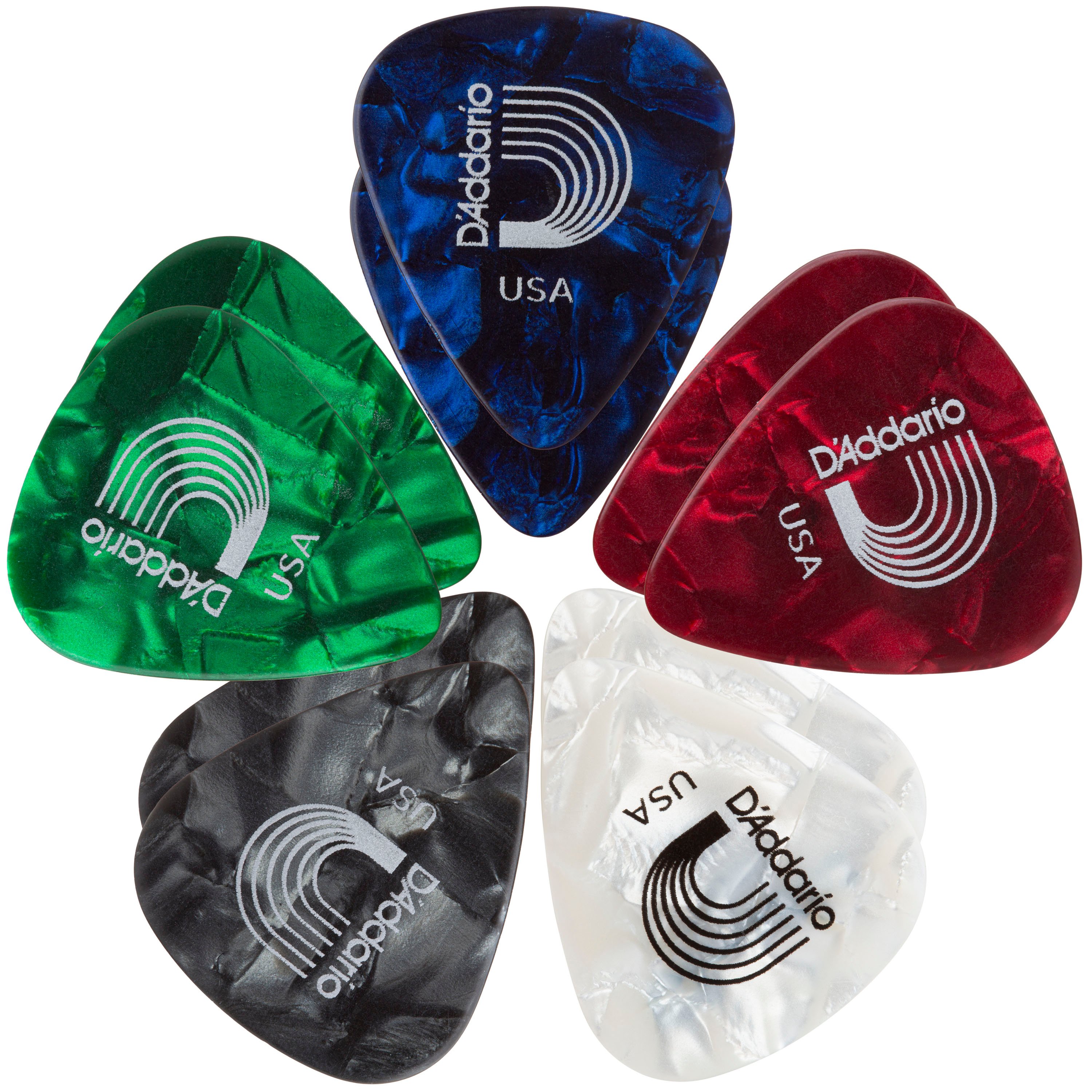 Planet Waves Cellu-Glow Guitar Picks, Light, 25 pack