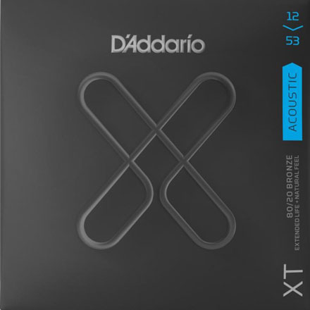 D'Addario XT 80/20 Bronze Wound Acoustic Guitar Strings, Regular Light (XTABR1253) D'Addario XT 80/20 Bronze Wound Acoustic Guitar Strings, Regular Light (XTABR1253)