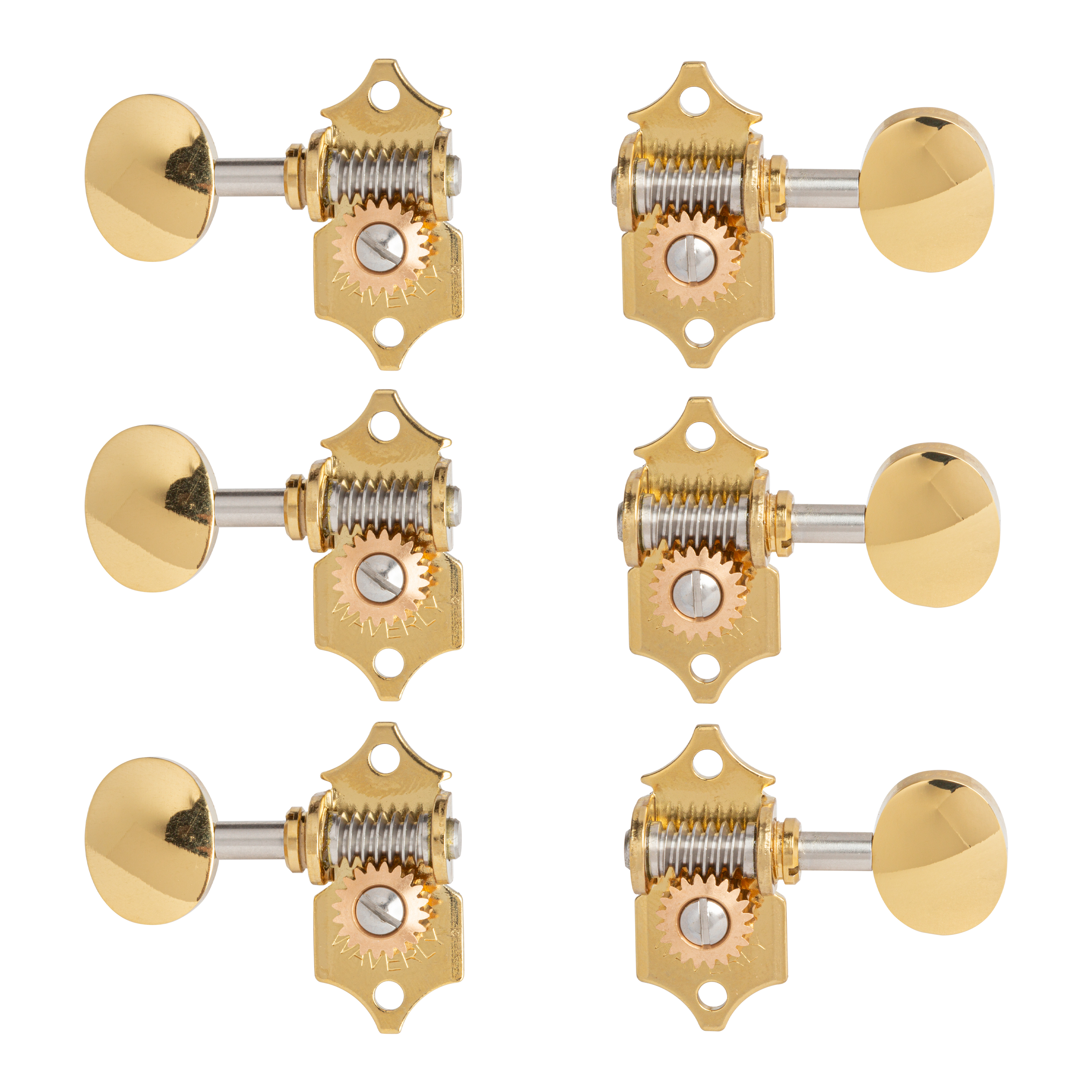 Waverly High Ratio Guitar Tuners with Vintage Oval Knobs for Solid Pegheads
