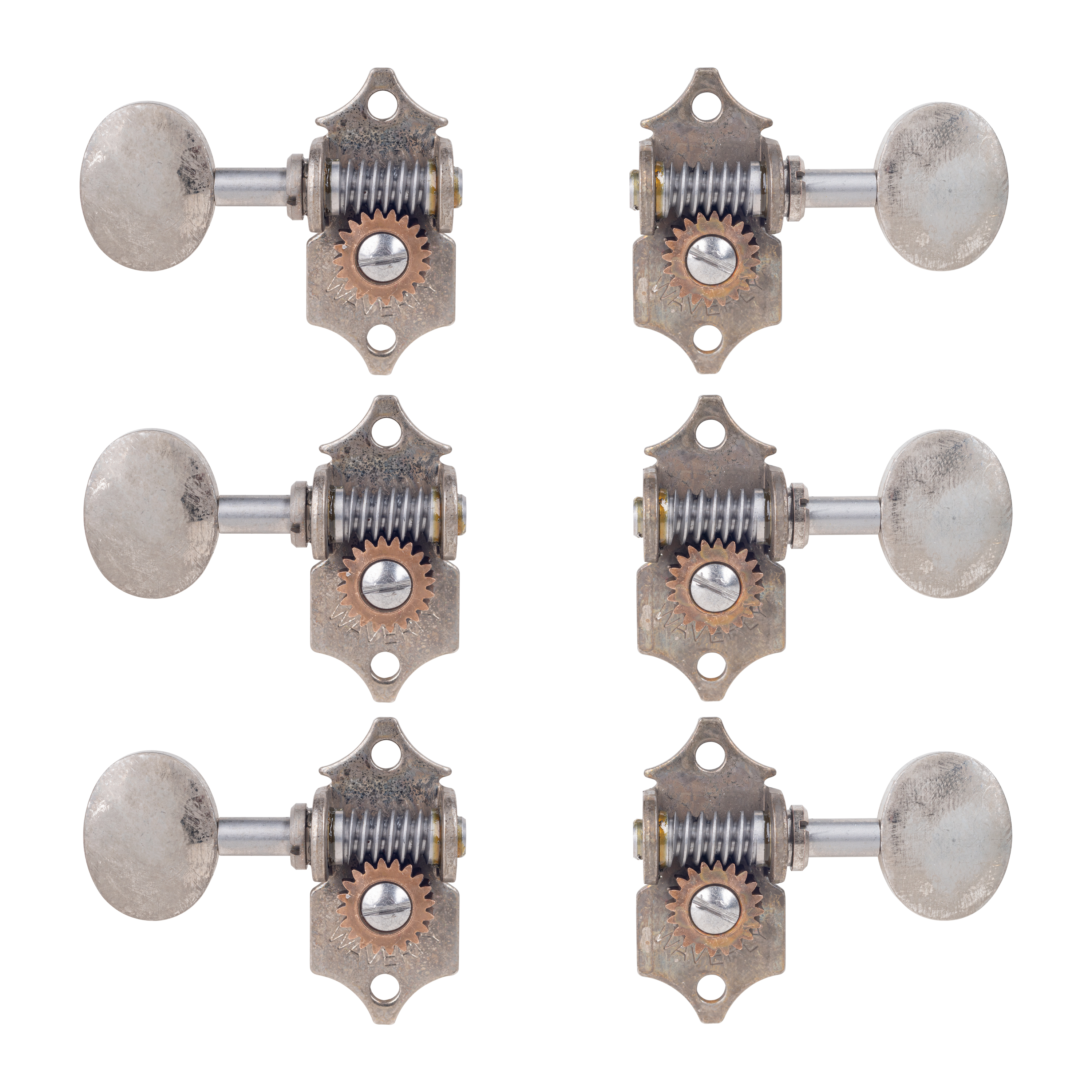 Waverly High Ratio Guitar Tuners with Vintage Oval Knobs for Solid Pegheads