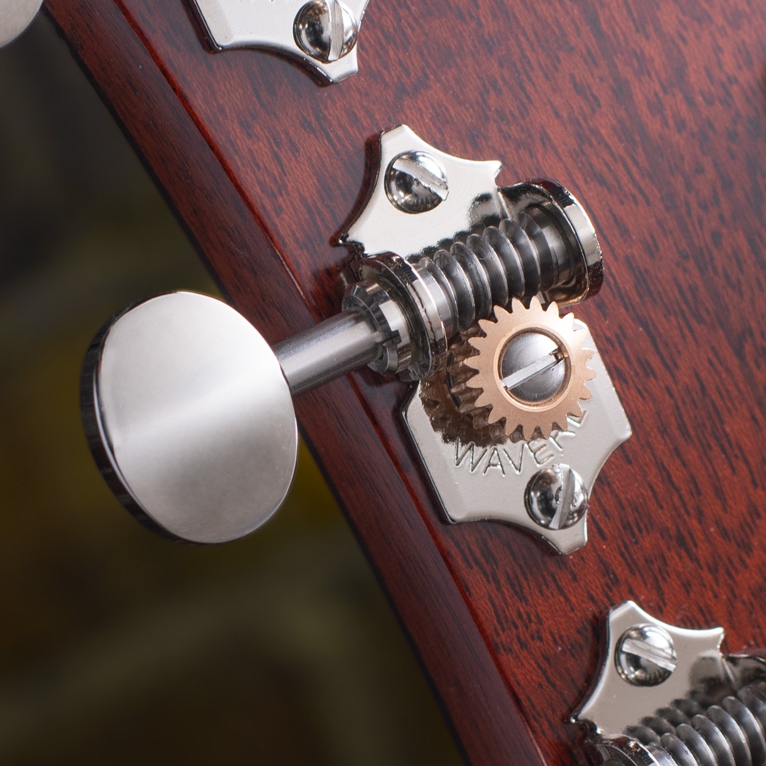 Waverly High Ratio Guitar Tuners with Vintage Oval Knobs for Solid Pegheads