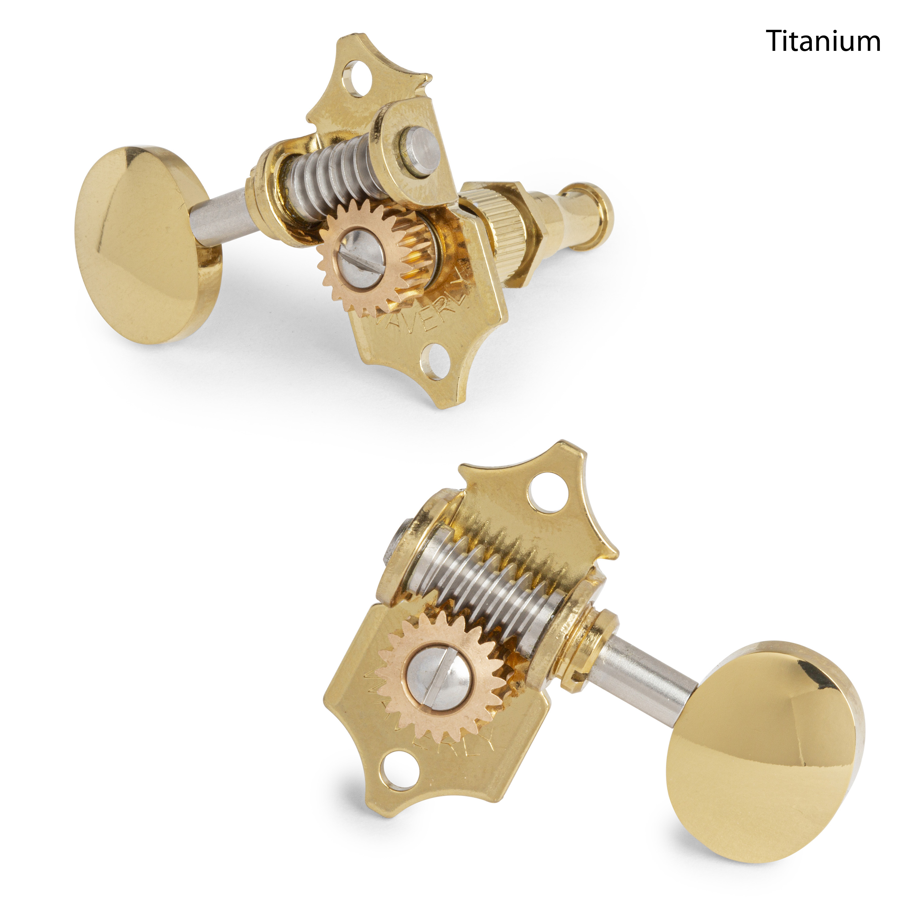 Waverly High Ratio Guitar Tuners with Vintage Oval Knobs for Solid Pegheads