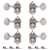 Waverly High Ratio Guitar Tuners with Vintage Oval Knobs for Solid Pegheads, Relic nickel, 3L/3R