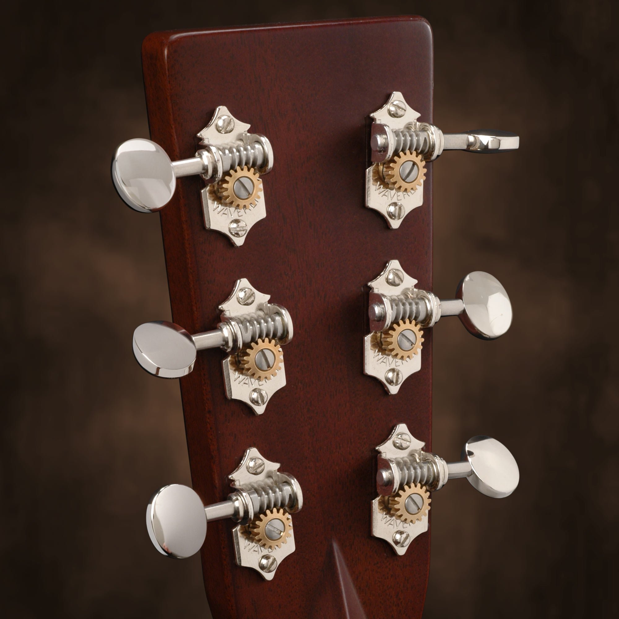 Waverly Guitar Tuners with Vintage Oval Knobs for Solid Pegheads