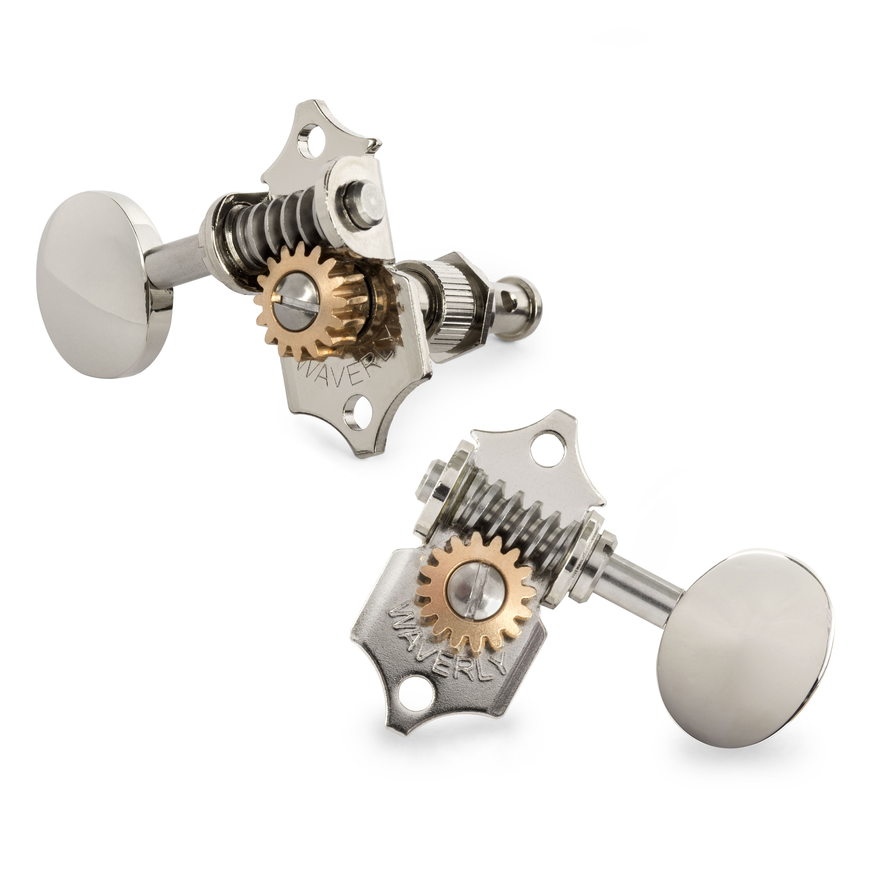Waverly Guitar Tuners with Vintage Oval Knobs for Solid Pegheads