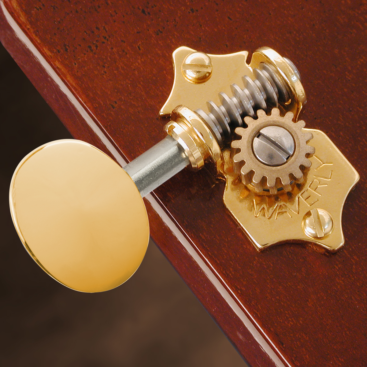 Waverly Guitar Tuners with Vintage Oval Knobs for Solid Pegheads