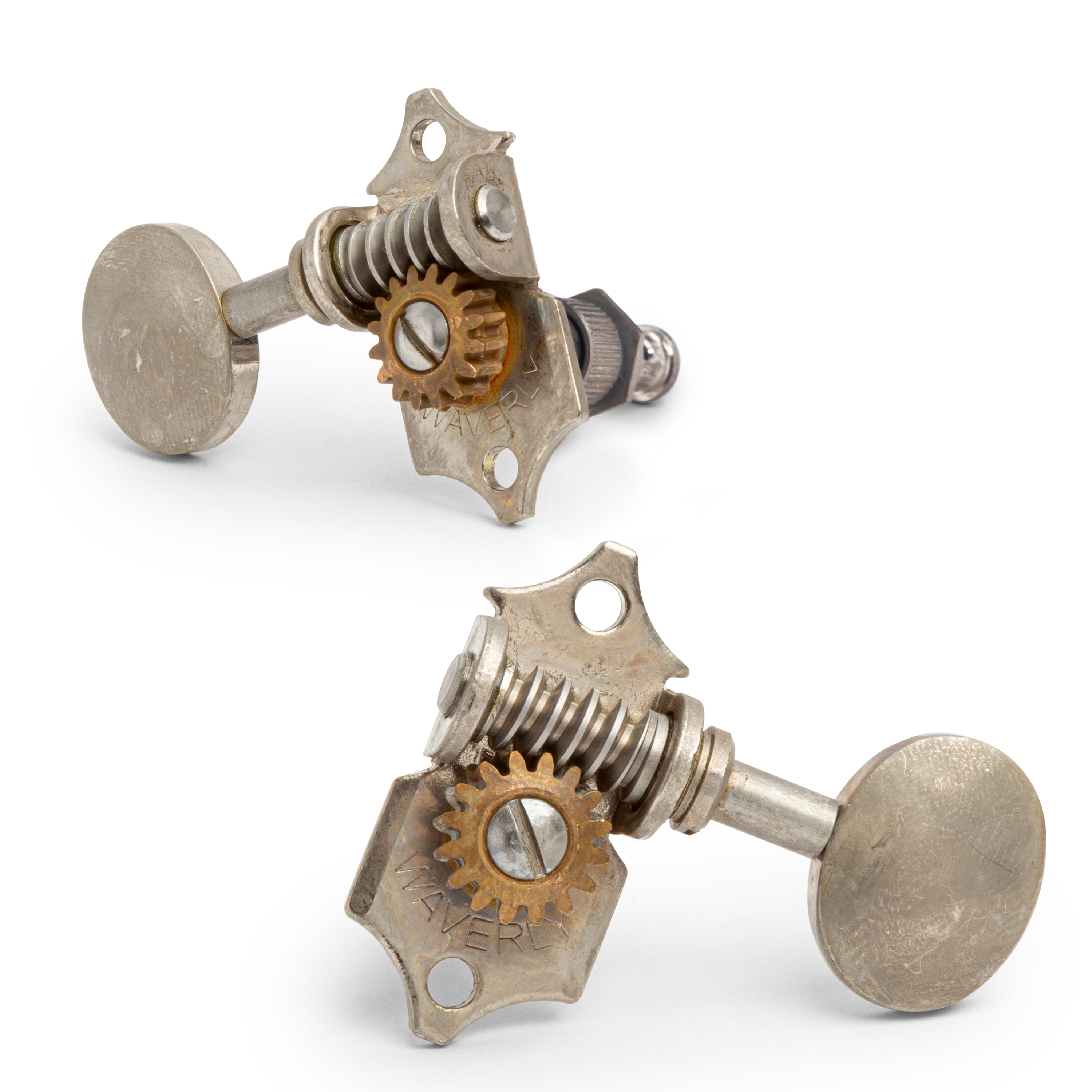 Waverly Guitar Tuners with Vintage Oval Knobs for Solid Pegheads