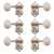 Waverly Guitar Tuners with Vintage Oval Knobs for Solid Pegheads, Nickel, 3L/3R