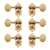 Waverly Guitar Tuners with Vintage Oval Knobs for Slotted Pegheads, Titanium, 3L/3R
