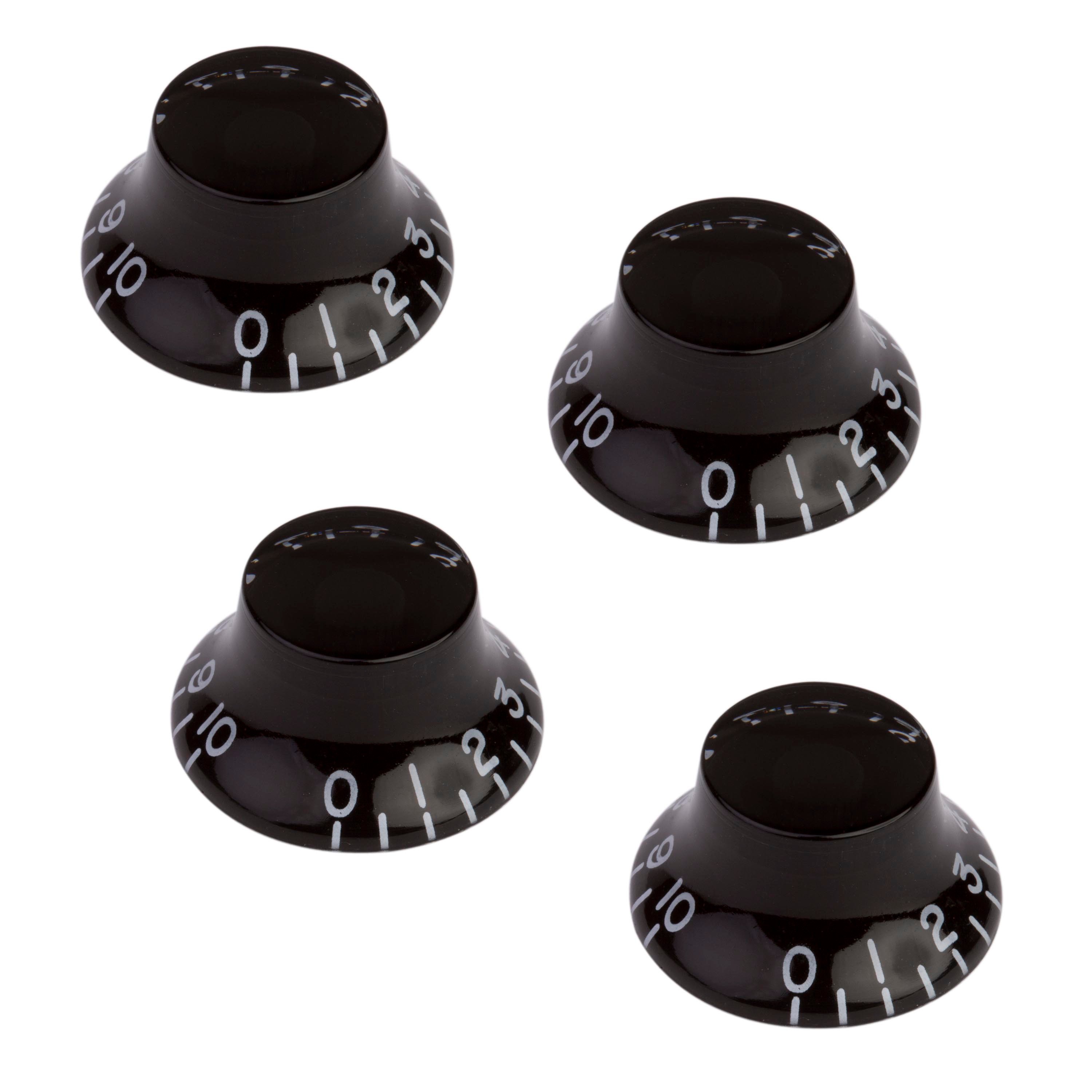 Gibson Accessories Top Hat Knobs, Black, set of 4