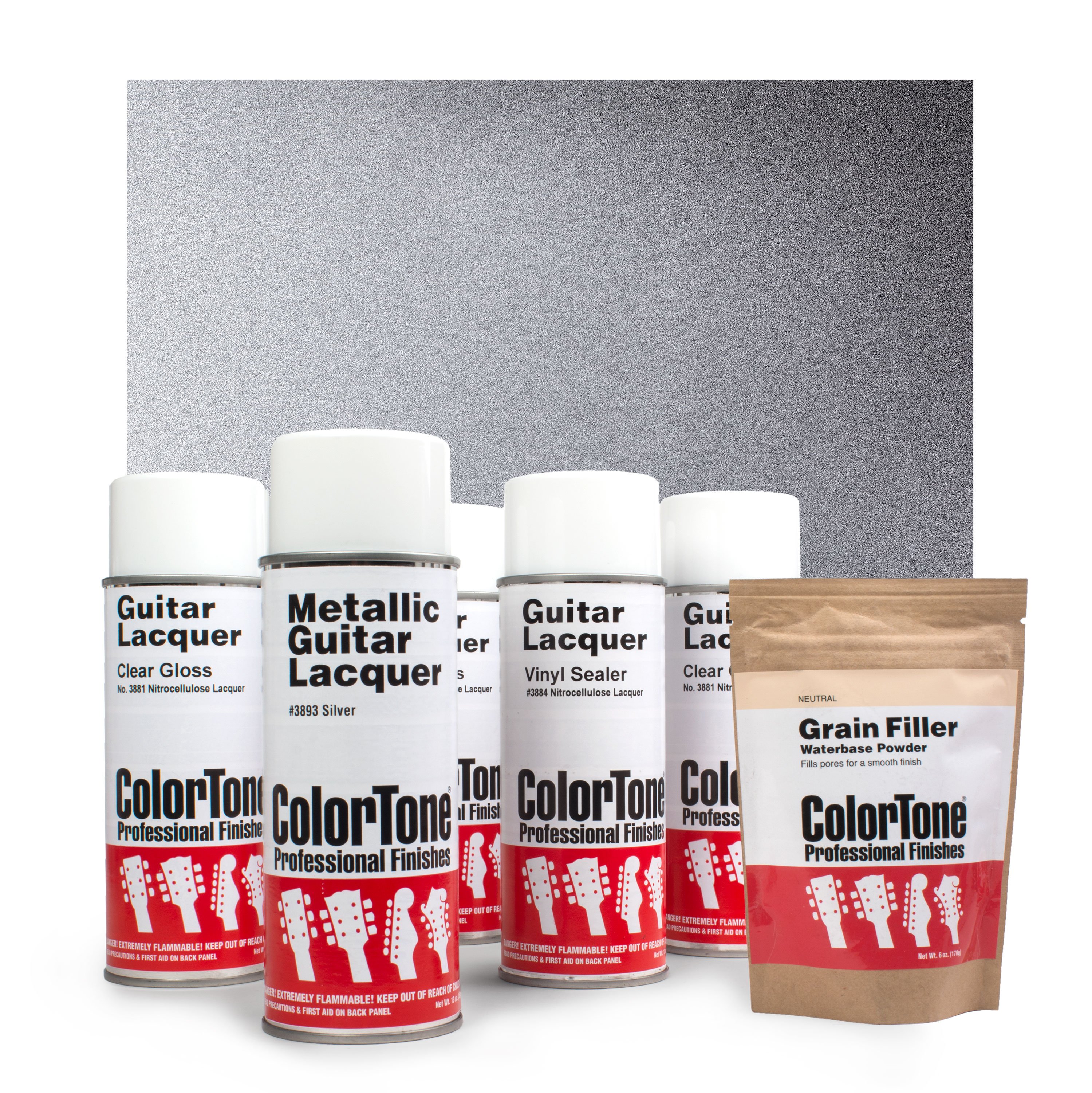 ColorTone Aerosol Finishing Set with Metallic Lacquer
