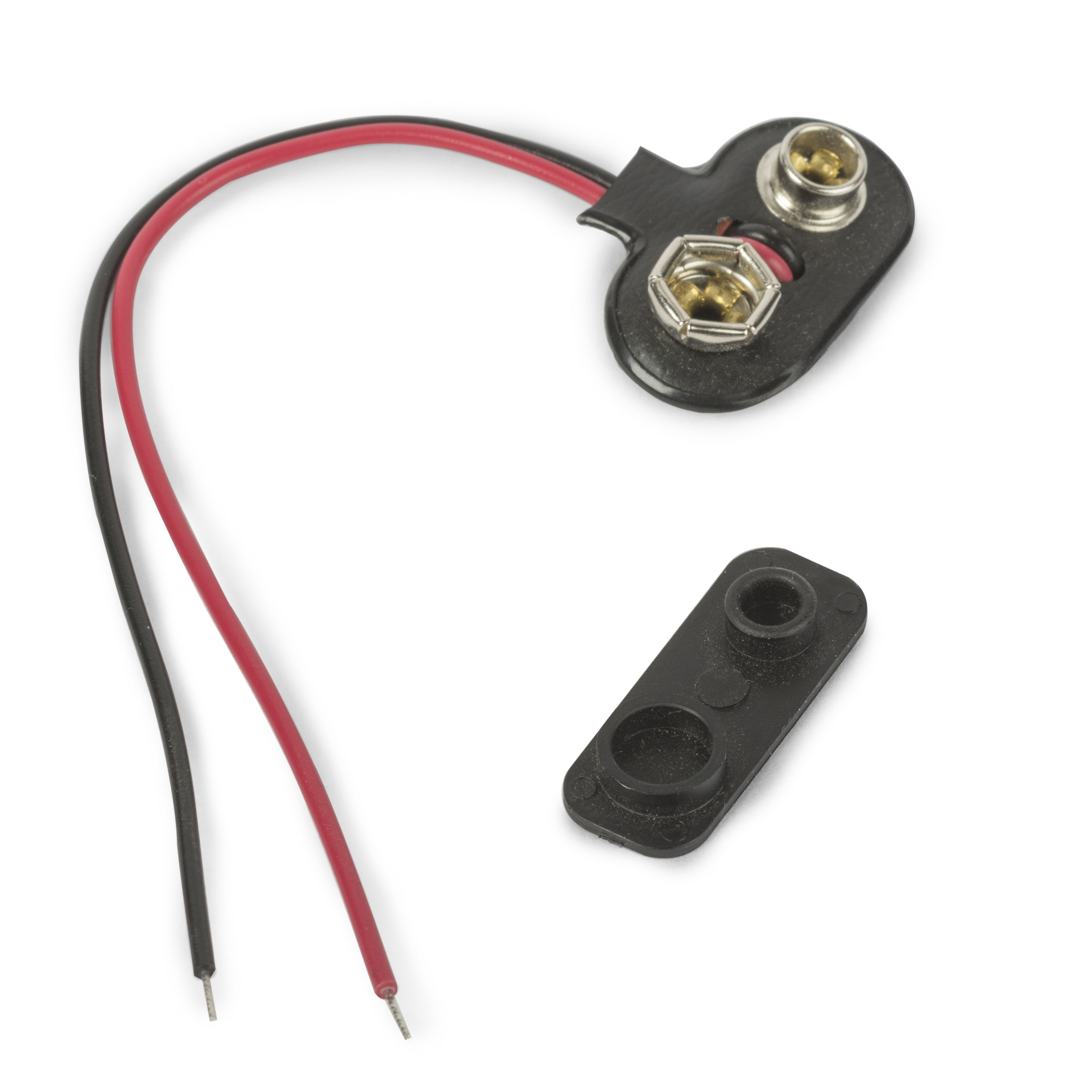 Battery Clip for 9-Volt Battery wired 