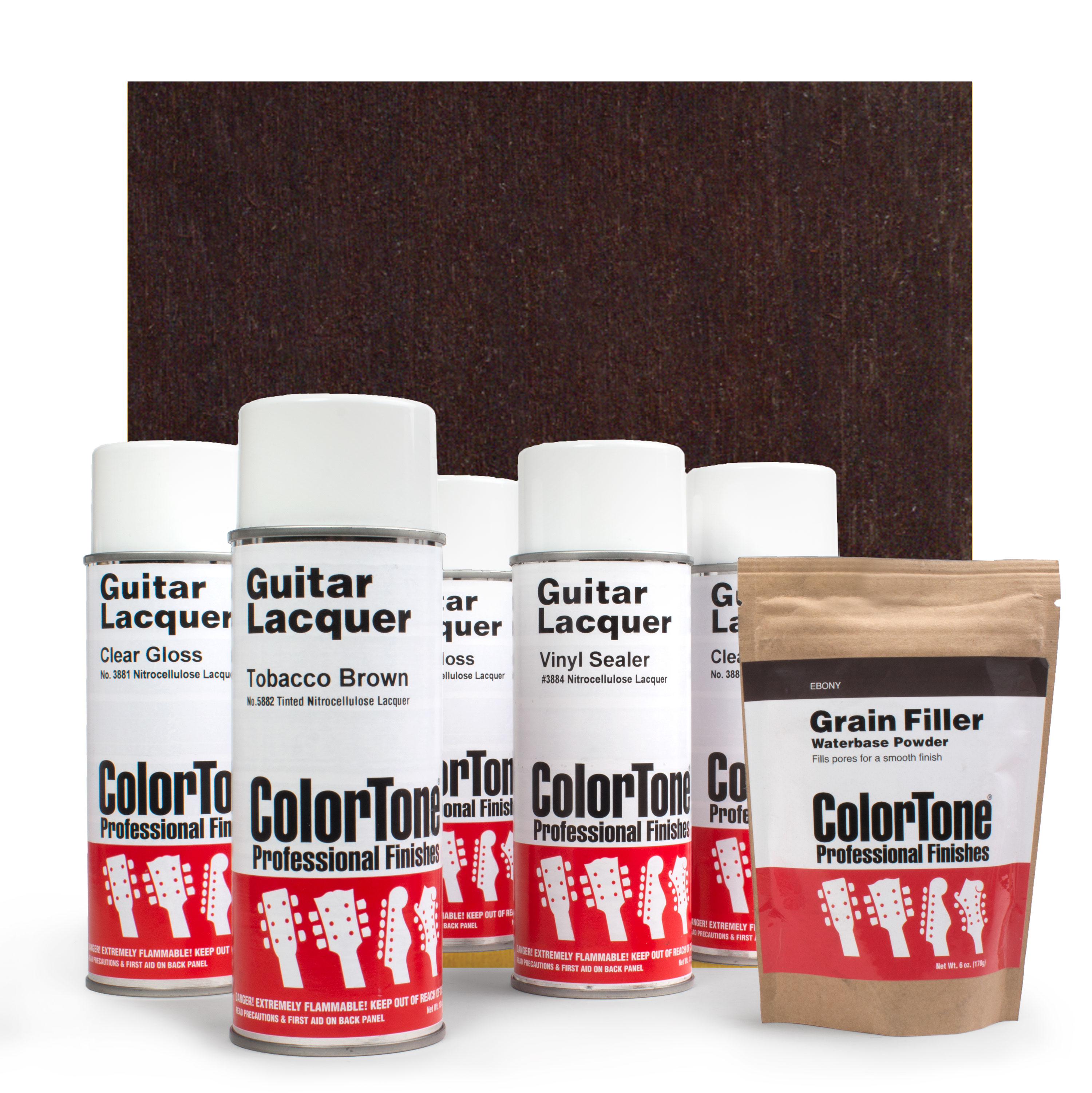 ColorTone Aerosol Finishing Set with Tinted Lacquer, Tobacco Brown ColorTone Aerosol Finishing Set with Tinted Lacquer, Tobacco Brown
