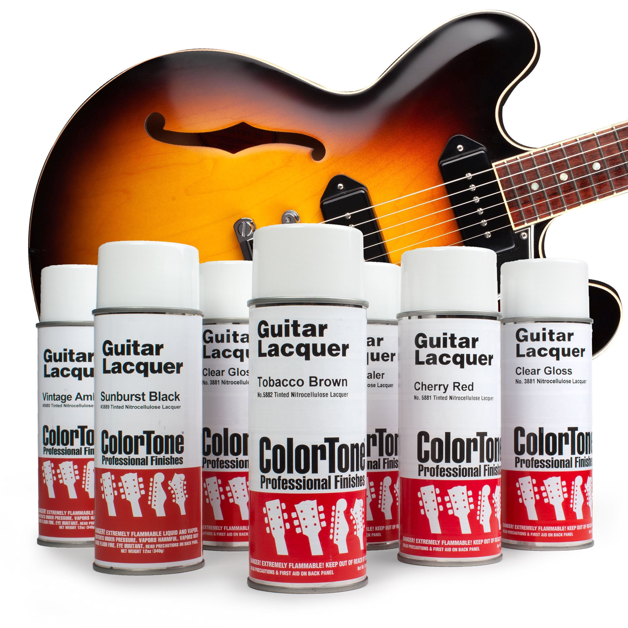 ColorTone Aerosol Finishing Set for Kalamazoo Tobacco Sunburst, Later Kalamazoo ColorTone Aerosol Finishing Set for Kalamazoo Tobacco Sunburst, Later Kalamazoo