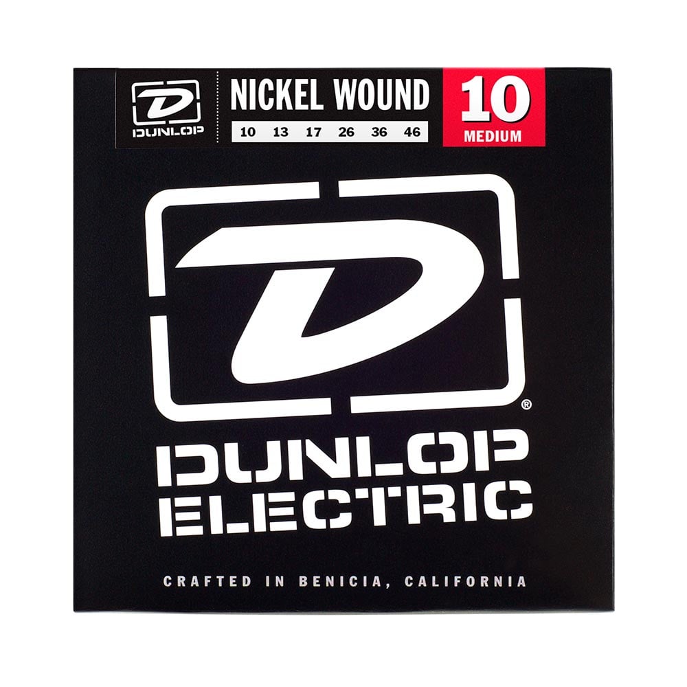 Dunlop Nickel Plated Steel Electric Guitar Strings, Medium Dunlop Nickel Plated Steel Electric Guitar Strings, Medium