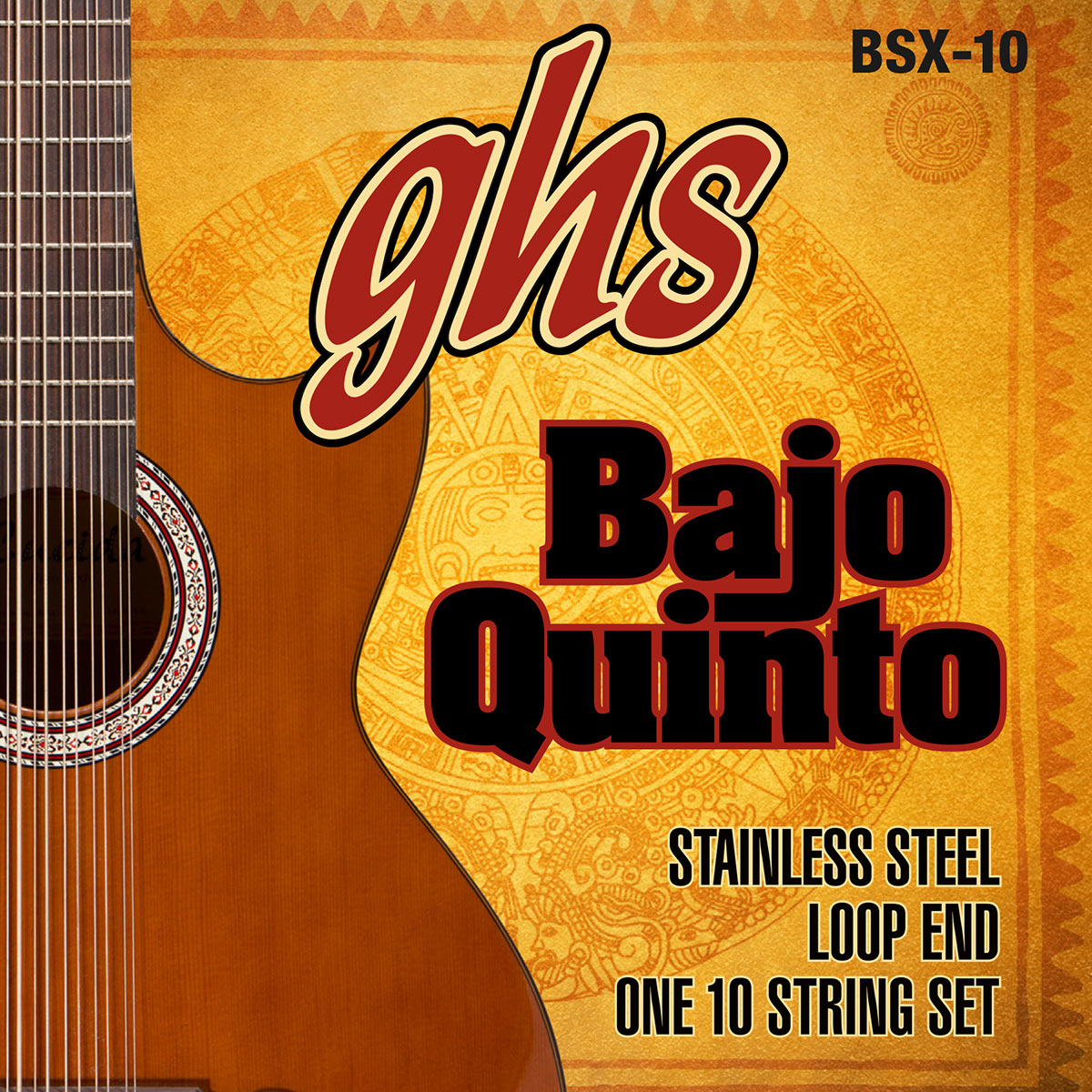 GHS Loop End Bajo Quinto Acoustic Guitar Strings, Stainless Steel GHS Loop End Bajo Quinto Acoustic Guitar Strings, Stainless Steel