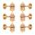 Waverly High Ratio Guitar Tuners with Butterbean Knobs for Solid Pegheads, Gold, 3L/3R