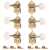 Waverly High Ratio Guitar Tuners with Ivoroid Knobs for Solid Pegheads, Titanium, 3L/3R