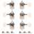 Waverly High Ratio Guitar Tuners with Ivoroid Knobs for Solid Pegheads, Nickel, 3L/3R