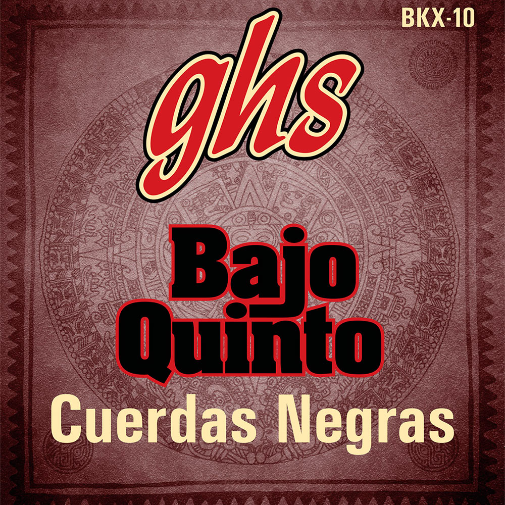 GHS Coated Loop End Bajo Quinto Acoustic Guitar Strings, Cuerdas Negras, Black Coated Stainless Steel GHS Coated Loop End Bajo Quinto Acoustic Guitar Strings, Cuerdas Negras, Black Coated Stainless Steel