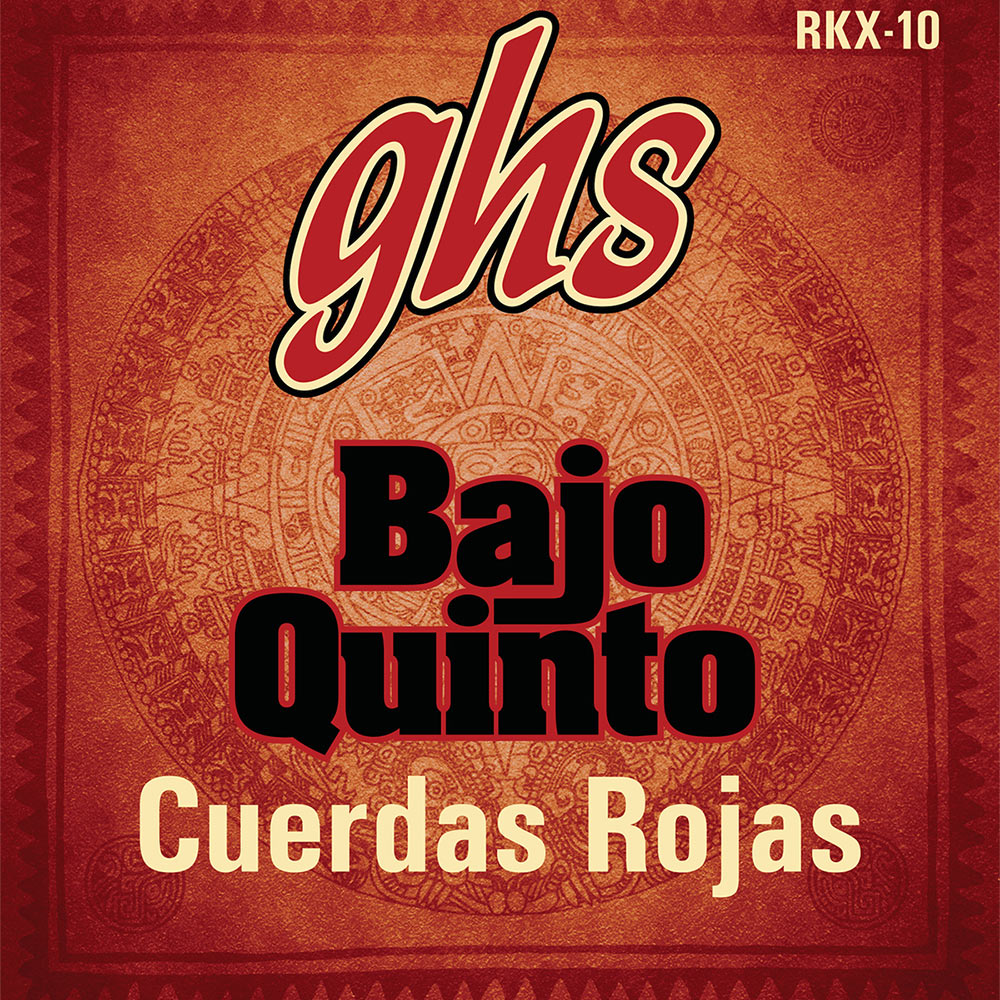GHS Coated Loop End Bajo Quinto Acoustic Guitar Strings, Cuerdas Rojas, Red Coated Stainless Steel GHS Coated Loop End Bajo Quinto Acoustic Guitar Strings, Cuerdas Rojas, Red Coated Stainless Steel