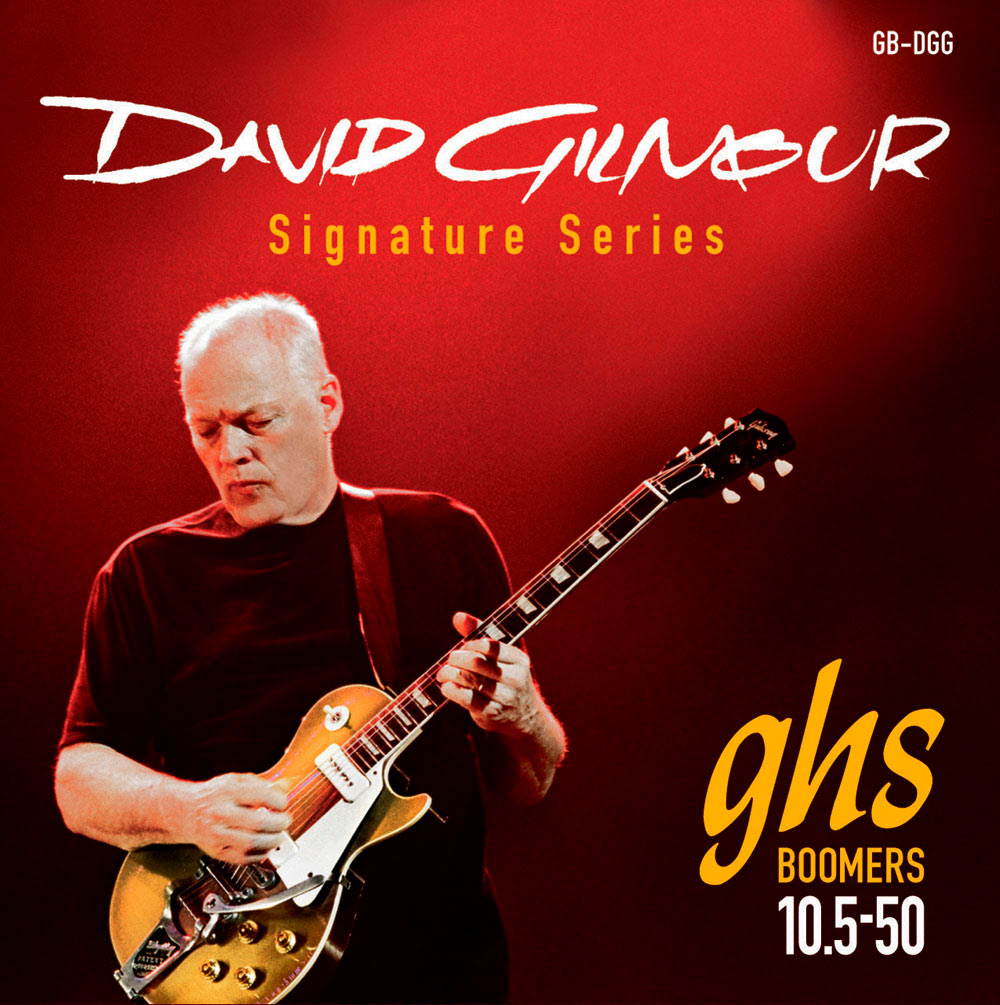 GHS Boomers David Gilmour Signature Series Electric Guitar Strings, Red Set, 10.5 - 50