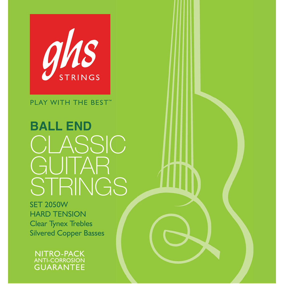 GHS Classical Guitar Strings, High Tension, Ball End GHS Classical Guitar Strings, High Tension, Ball End