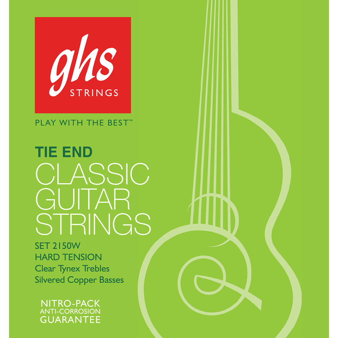 GHS Classical Guitar Strings, High Tension, Straight End GHS Classical Guitar Strings, High Tension, Straight End