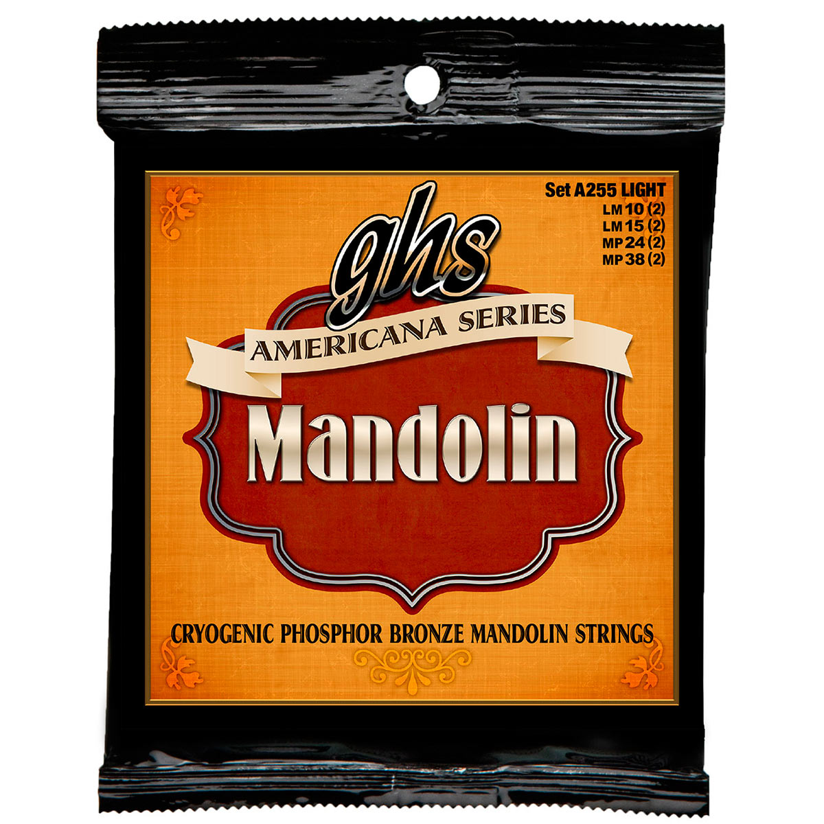 GHS Americana Series Mandolin Strings, Light, 10 - 38 GHS Americana Series Mandolin Strings, Light, 10 - 38