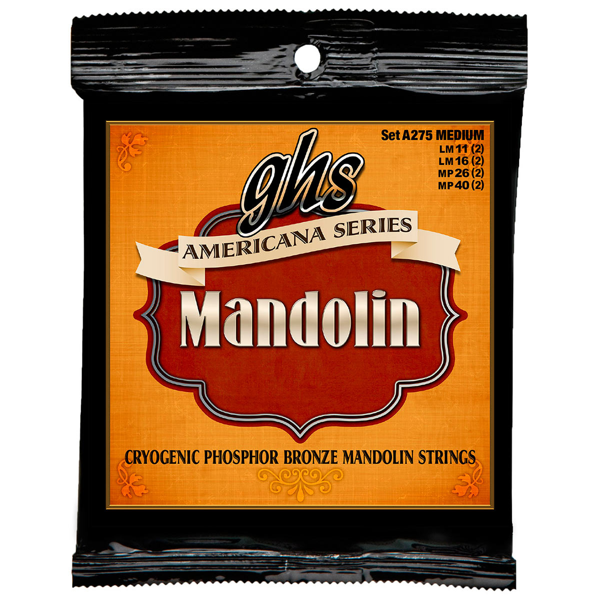 GHS Americana Series Mandolin Strings, Medium, 11 - 40 GHS Americana Series Mandolin Strings, Medium, 11 - 40