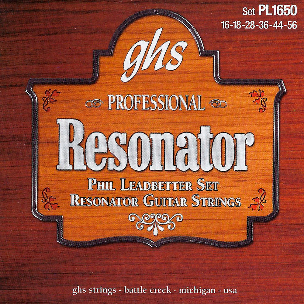 GHS Professional Resonator Guitar Strings, Leadbetter Set, 16 - 56