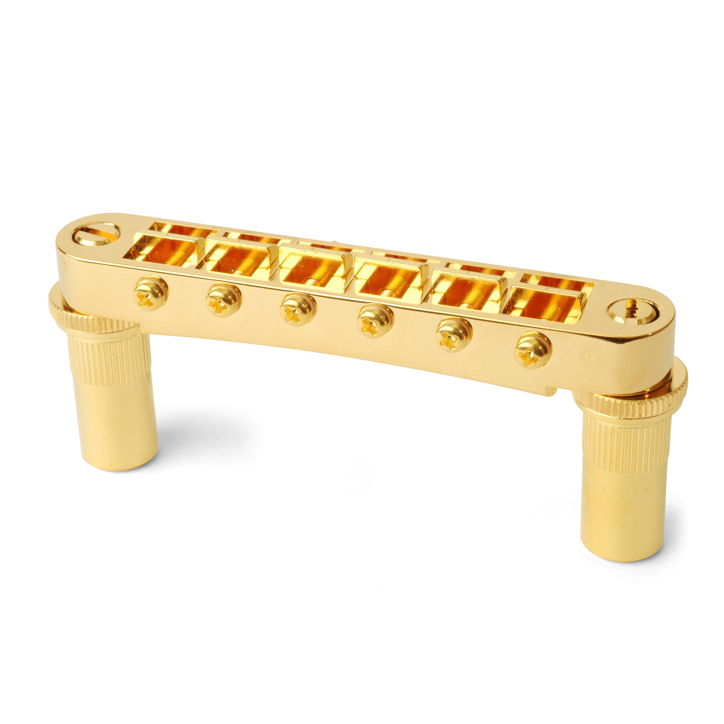 Gotoh Tune-o-matic Bridge with Studs/Bushings, Gold Gotoh Tune-o-matic Bridge with Studs/Bushings, Gold