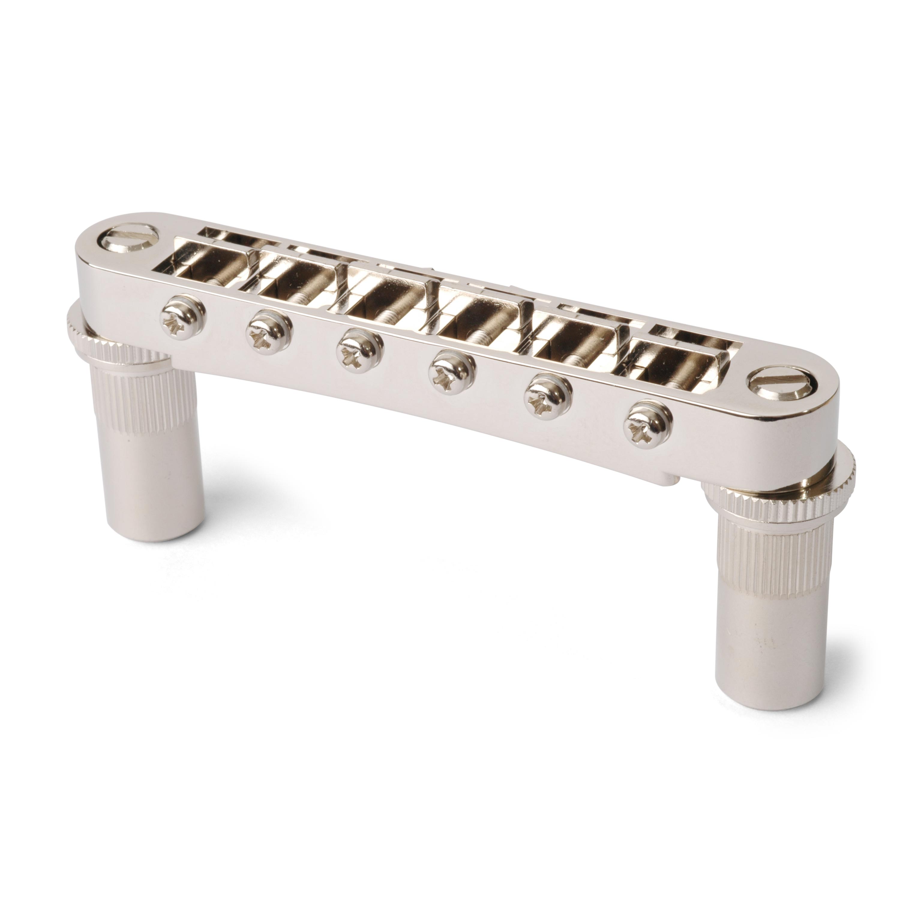 Gotoh Tune-o-matic Bridge with Studs/Bushings, Nickel Gotoh Tune-o-matic Bridge with Studs/Bushings, Nickel
