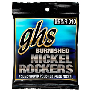 Cordes Guitare électrique GHS Big Core Nickel Rockers - Custom Light 009-048 - Nickel Pur, Son Vintage - Fabriqué USA