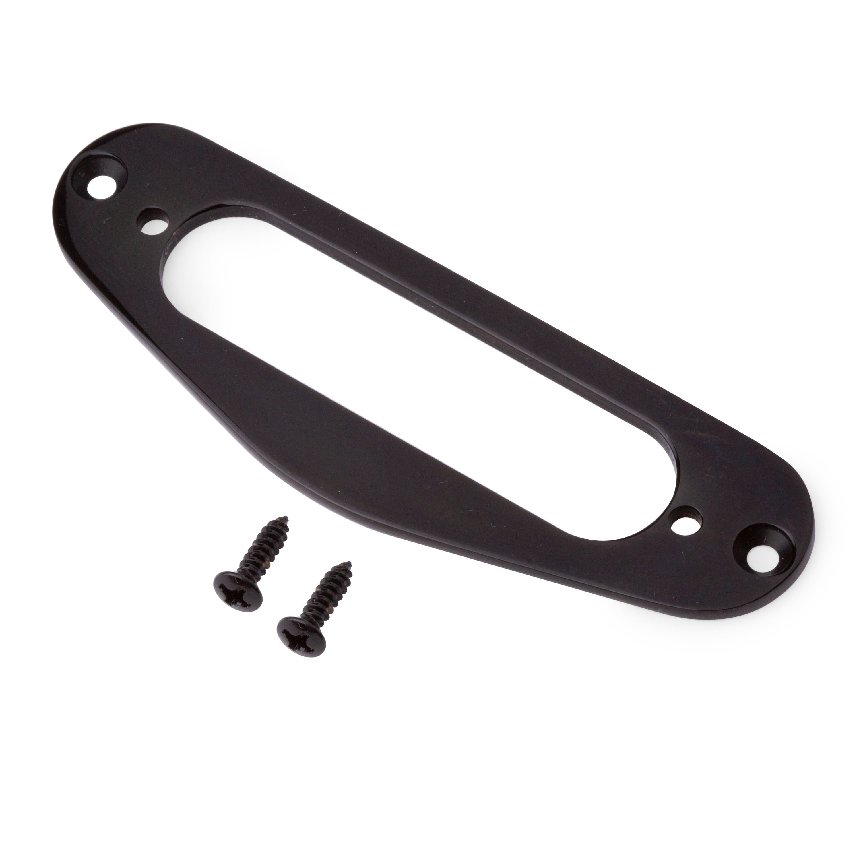 Metal Mounting Rings for Single-coil Pickups, Tele neck-position, black Metal Mounting Rings for Single-coil Pickups, Tele neck-position, black
